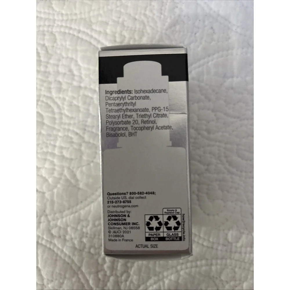Brand New‎ Neutrogena, Rapid Wrinkle Repair Retinol Oil One Fluid Oz